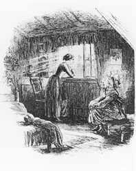 La historia de la princesa, ilustración para 